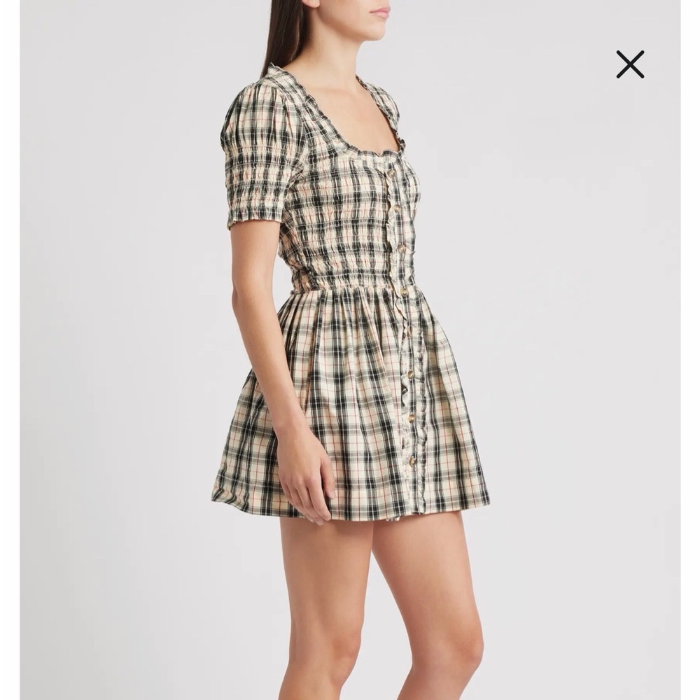 Damson Madder Plaid Mini Dress